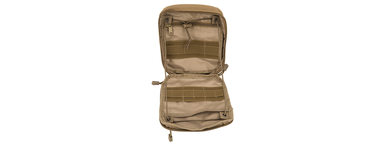 AC-876T LASER CUT HYPALON MOLLE MEDICAL SUNDRIES BAG (TAN)