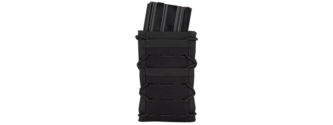 AC-877B SINGLE HIGH SPEED M4 MOLLE MAGAZINE POUCH (BLACK)