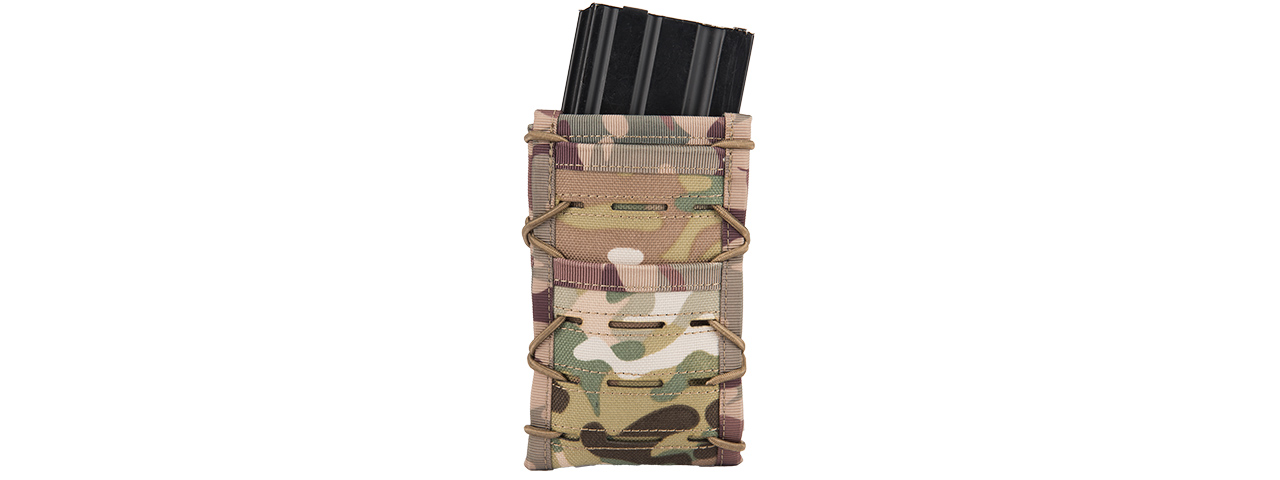 AC-877C SINGLE HIGH SPEED M4 MOLLE MAGAZINE POUCH (CAMO) - Click Image to Close