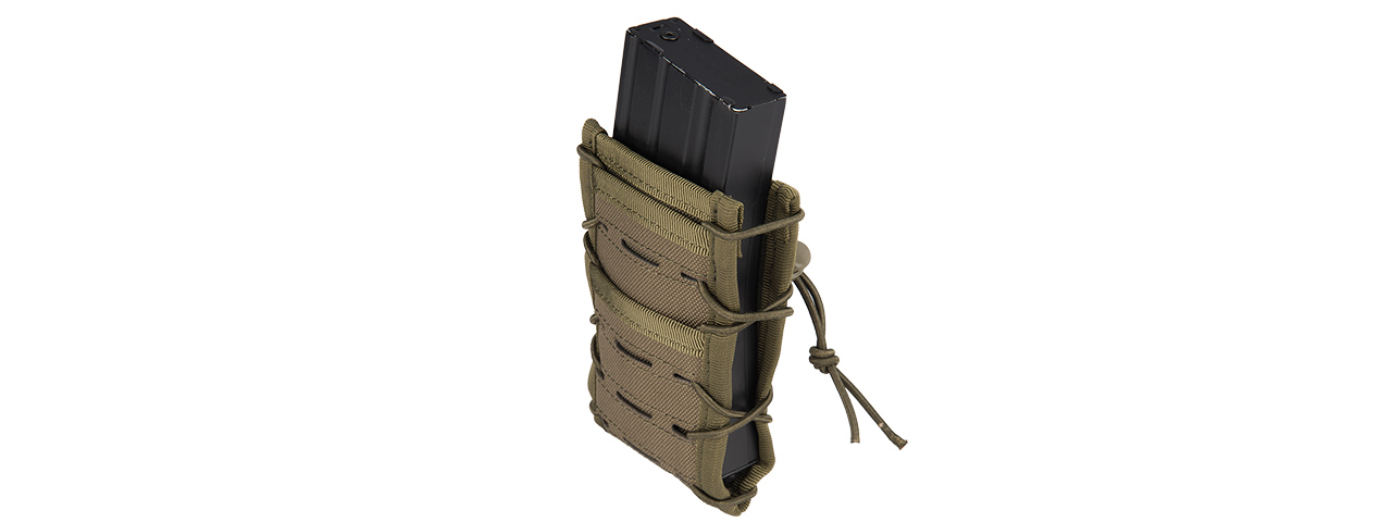 AC-877G SINGLE HIGH SPEED M4 MOLLE MAGAZINE POUCH (OD GREEN)