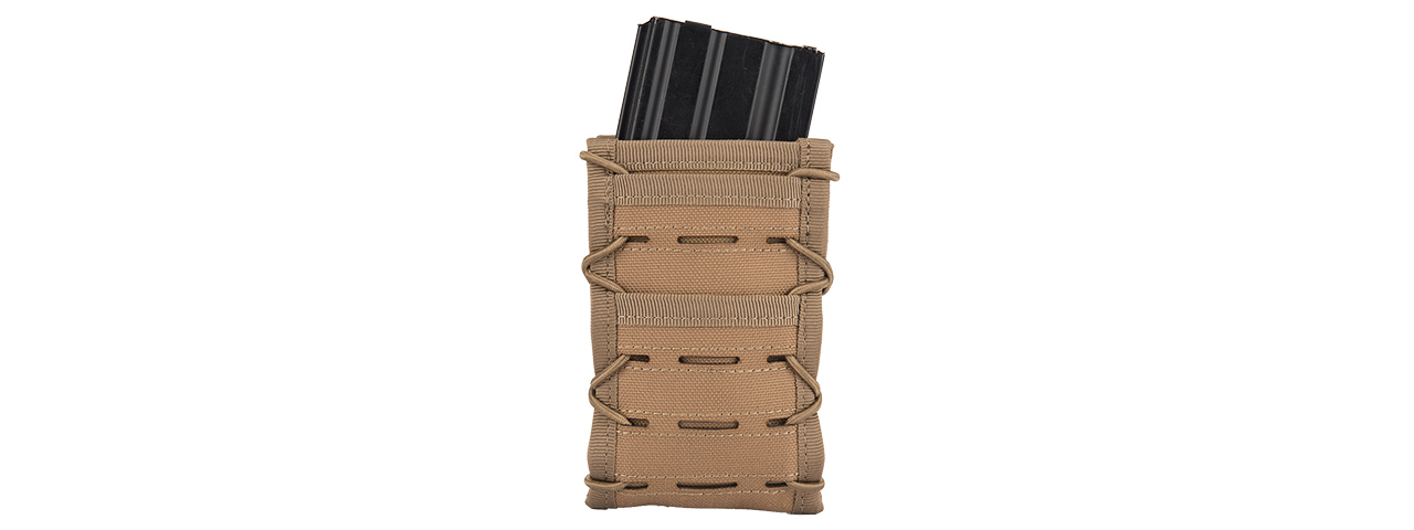 AC-877T SINGLE HIGH SPEED M4 MOLLE MAGAZINE POUCH (TAN)