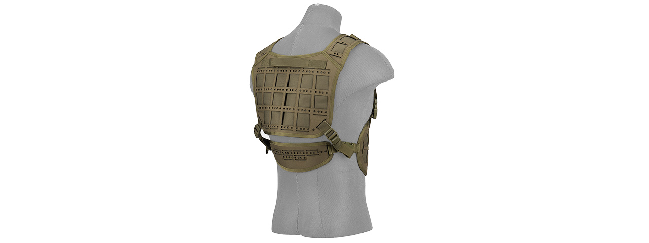 AC-882G LASER CUT AIRSOFT CHEST RIG W/ SLING (OD GREEN) - Click Image to Close