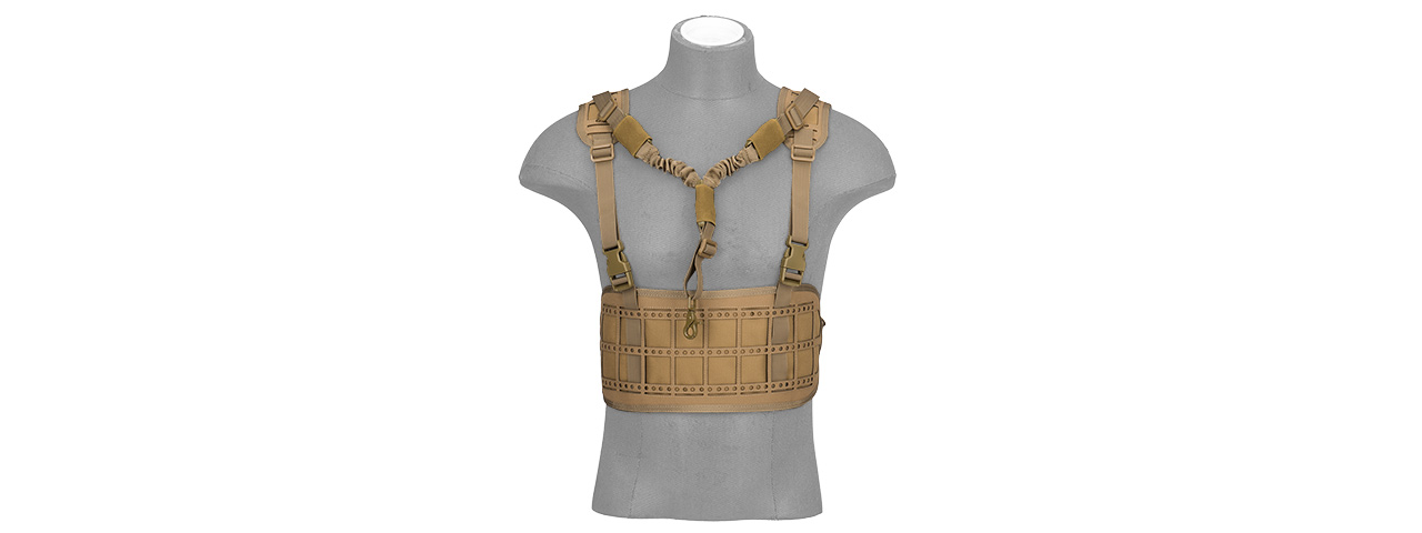 AC-882T LASER CUT AIRSOFT CHEST RIG W/ SLING (TAN)