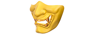 G-FORCE YOKAI OGRE HALF FACE MASK W/ SOFT PADDING (GOLD)