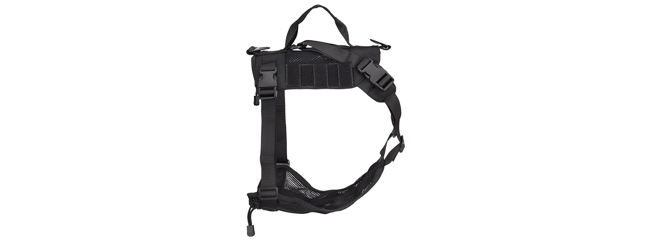 AC-884B MESH ADJUSTABLE TACTICAL DOG VEST (BLACK) - Click Image to Close