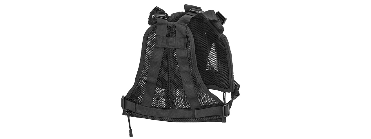 AC-884B MESH ADJUSTABLE TACTICAL DOG VEST (BLACK) - Click Image to Close