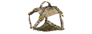 AC-884C MESH ADJUSTABLE TACTICAL DOG VEST (CAMO)