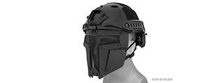 AC-886B ADJUSTABLE T-SHAPED MESH FULL FACE MASK (BLACK)