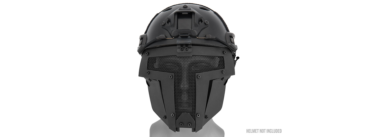 AC-886B ADJUSTABLE T-SHAPED MESH FULL FACE MASK (BLACK)