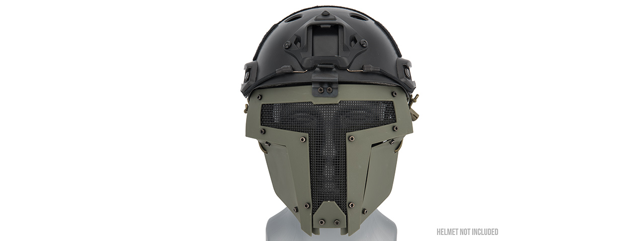 AC-886G ADJUSTABLE T-SHAPED MESH FULL FACE MASK (OD GREEN)