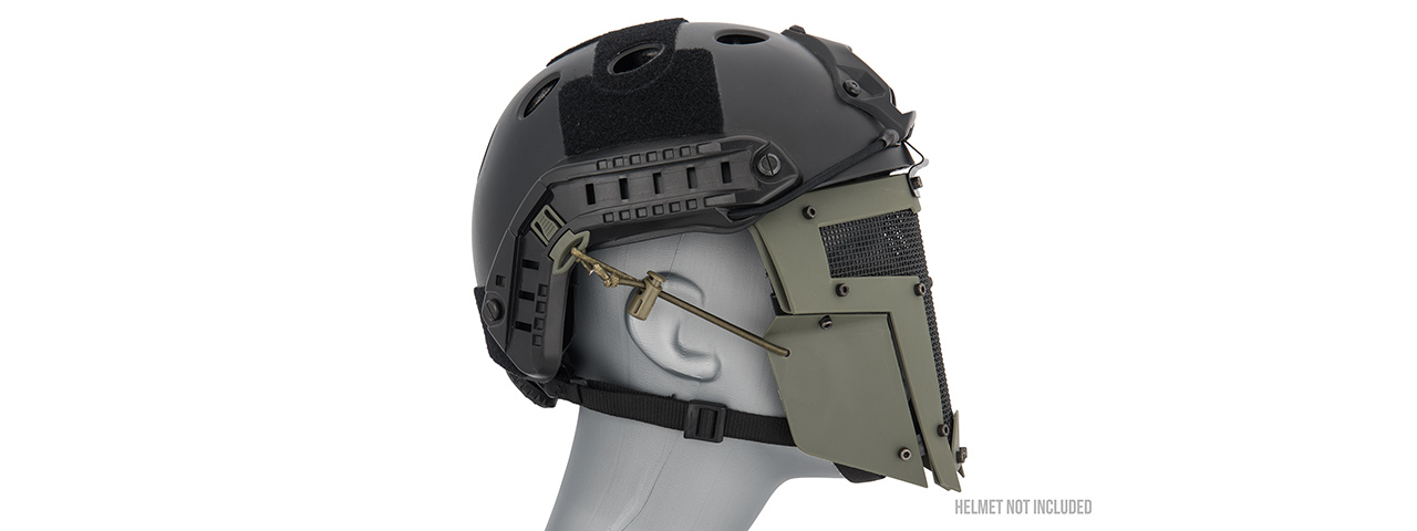 AC-886G ADJUSTABLE T-SHAPED MESH FULL FACE MASK (OD GREEN)