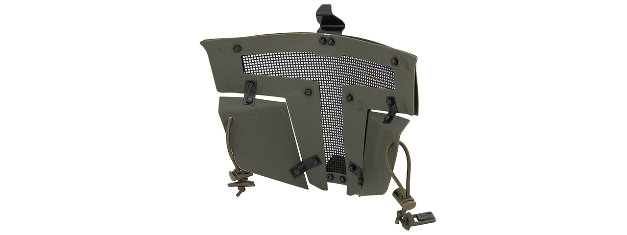 AC-886G ADJUSTABLE T-SHAPED MESH FULL FACE MASK (OD GREEN)