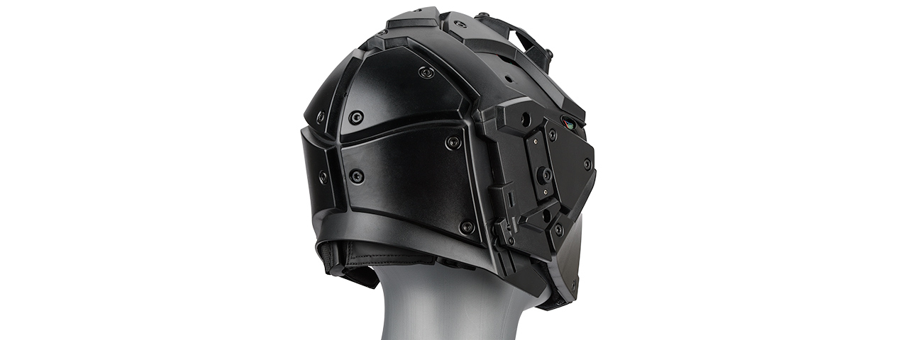 AC-892BB WOSPORT TACTICAL HELMET W/ NVG & TRANSFER BASE (BLACK)