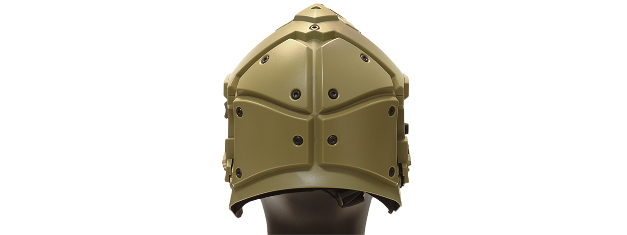 AC-892TB WOSPORT TACTICAL HELMET W/ NVG & TRANSFER BASE (TAN)