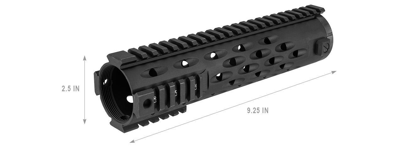 ACW-155 TJ COMPETITION SERIES 9" QUAD PICATINNY RIS - Click Image to Close