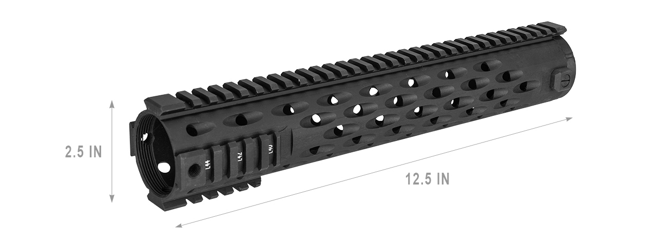 ACW-156 TJ COMPETITION 12.5" QUAD PICATINNY RIS - Click Image to Close