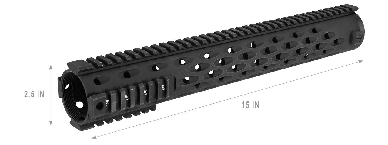 ACW-157 TJ COMPETITION 15" QUAD PICATINNY RIS - Click Image to Close