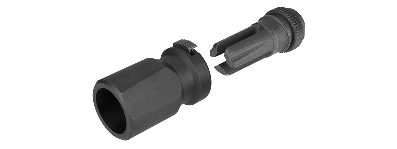 ACW-196-2 QD AIRSOFT BLAST DIVERTER W/ FLASH HIDER