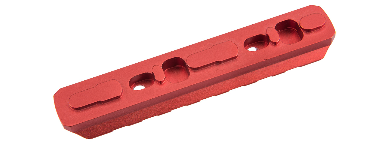 ACW-2034R 7-SLOT KEYMOD RAIL (RED) - Click Image to Close