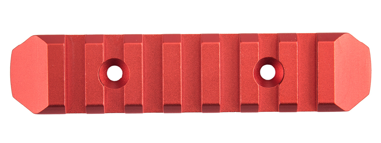 ACW-2034R 7-SLOT KEYMOD RAIL (RED) - Click Image to Close