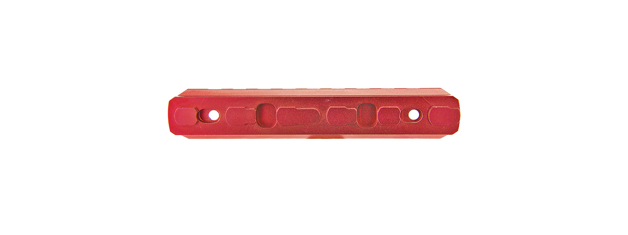 ACW-2049R 9-SLOT KEYMOD PICATINNY RAIL SEGMENT (RED) - Click Image to Close