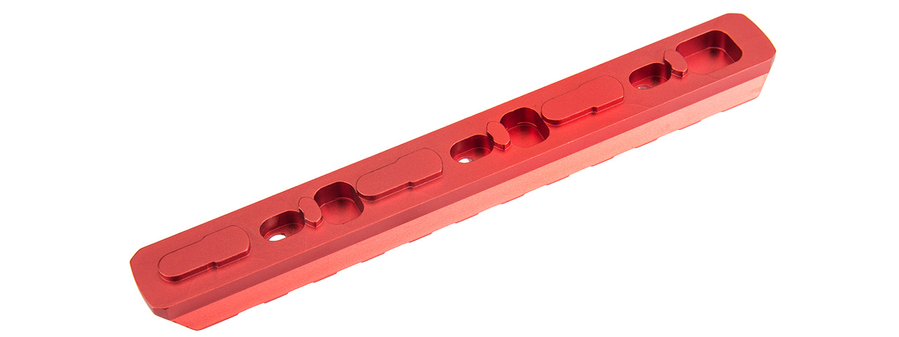 ACW-2051R 11-SLOT KEYMOD RAIL (RED) - Click Image to Close