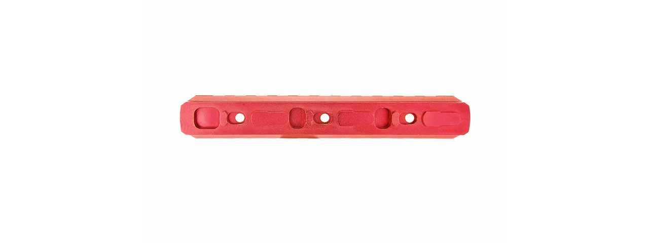 ACW-2060R 11-SLOT M-LOK PICATINNY RAIL SEGMENT (RED) - Click Image to Close