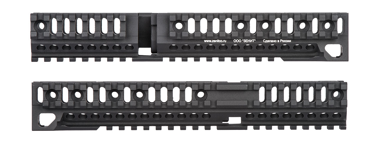 Atlas Custom Works Aluminum AK 10 inch Lower Rail Handguard - Black - Click Image to Close