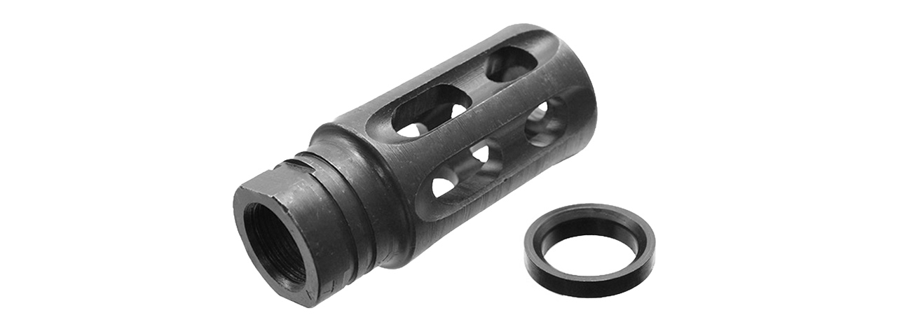 ACW-98 14MM CCW AIRSOFT BREACHER MUZZLE BRAKE - Click Image to Close