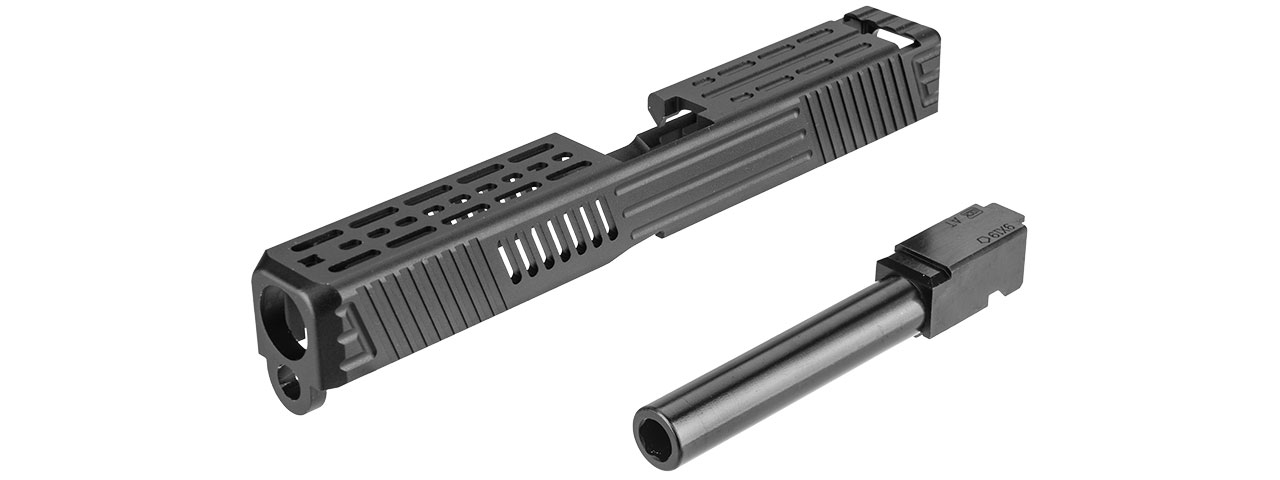 ACW-GB412-B CNC SLIDE AND BARREL KIT FOR MARUI-17 GBB (BLACK) - Click Image to Close