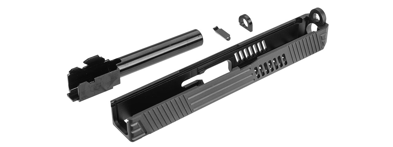 ACW-GB412-B CNC SLIDE AND BARREL KIT FOR MARUI-17 GBB (BLACK) - Click Image to Close