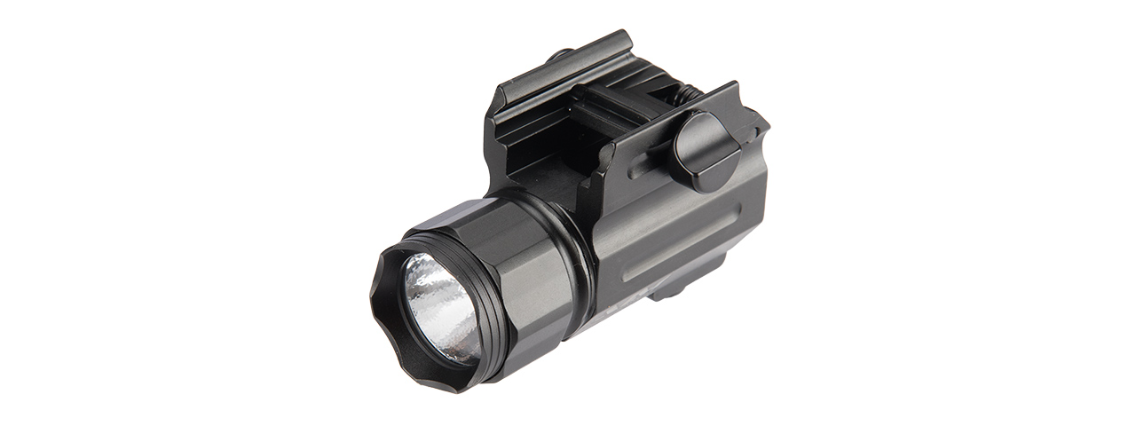 AIM SPORTS 220 LUMENS COMPACT FLASHLIGHT W/ QUICK RELEASE MOUNT - Click Image to Close