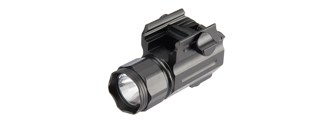 AIM SPORTS 220 LUMENS COMPACT FLASHLIGHT W/ QUICK RELEASE MOUNT