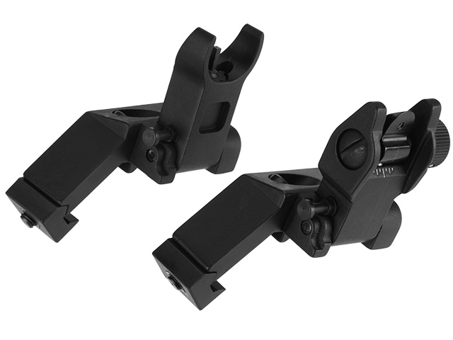 AIM-MT45FS AIM SPORTS AR 45 DEGREE FLIP-UP FRONT AND REAR SIGHTS - Click Image to Close