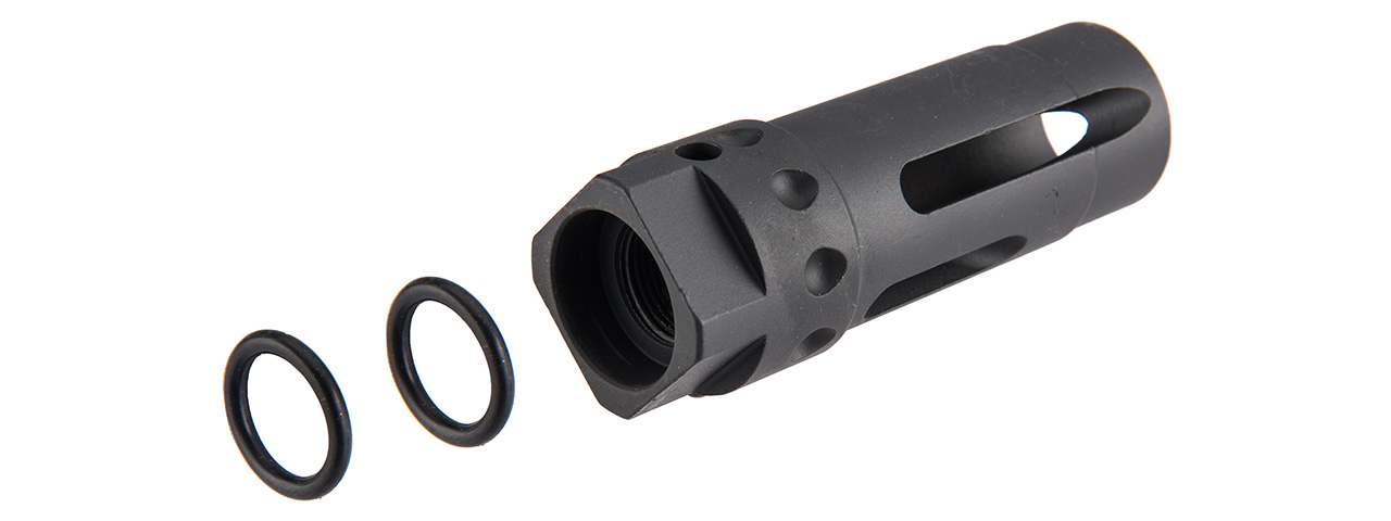 ARES-FH-M110K M110K STYLE CLOCKWISE FULL METAL AIRSOFT FLASH HIDER