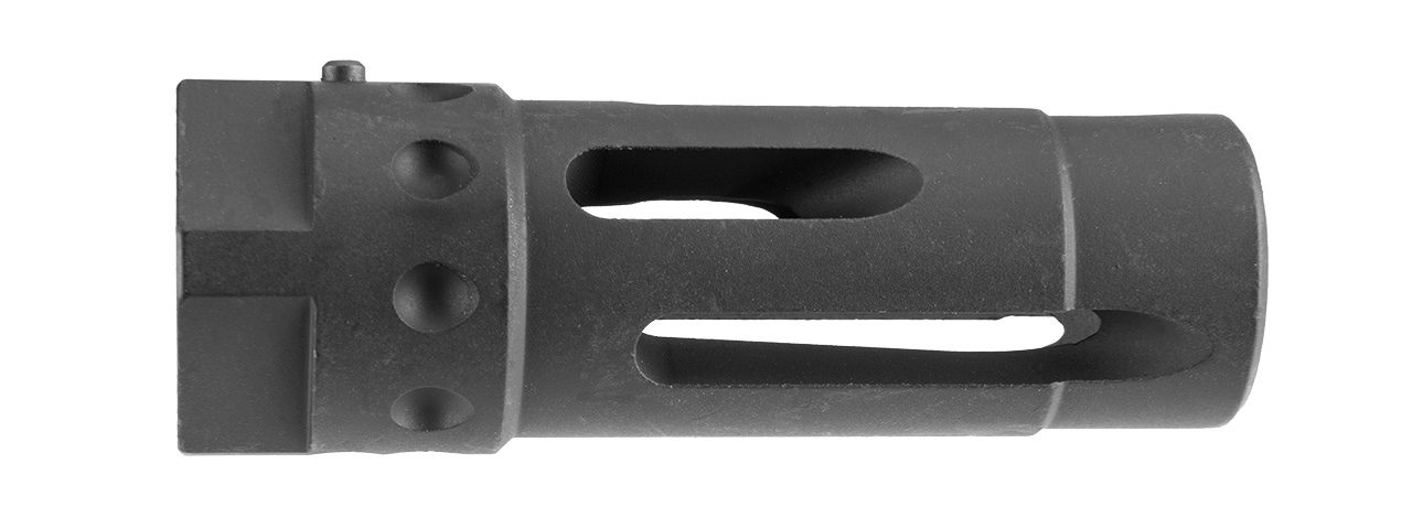 ARES-FH-M110K M110K STYLE CLOCKWISE FULL METAL AIRSOFT FLASH HIDER - Click Image to Close
