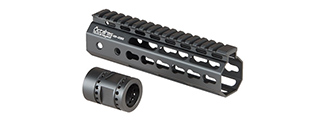 KM-006S-BK ARES 7-INCH METAL AIRSOFT KEYMOD HANGUARD (BLACK)