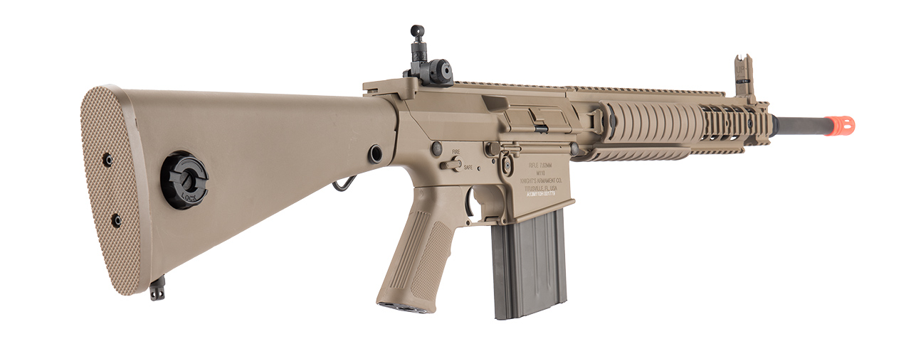 ARES SR25 RIS Sniper Airsoft AEG Rifle - (Tan) - Click Image to Close