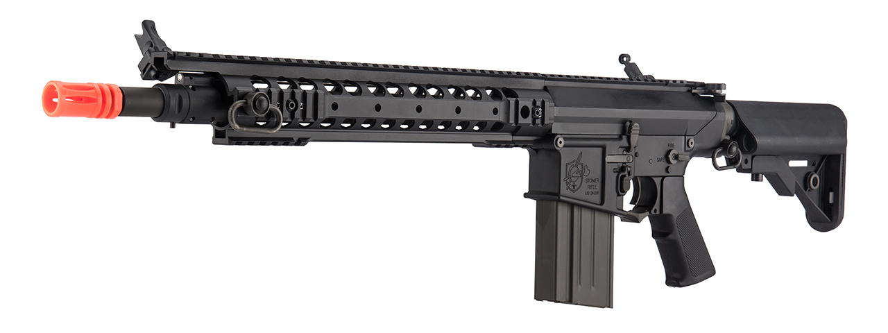 ARES SR25 RIS Sniper Airsoft AEG Rifle - (Black) - Click Image to Close