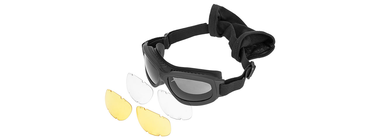 BOBSTER AIRSOFT BRAVO 2 BALLISTIC GOGGLES - MATTE BLACK