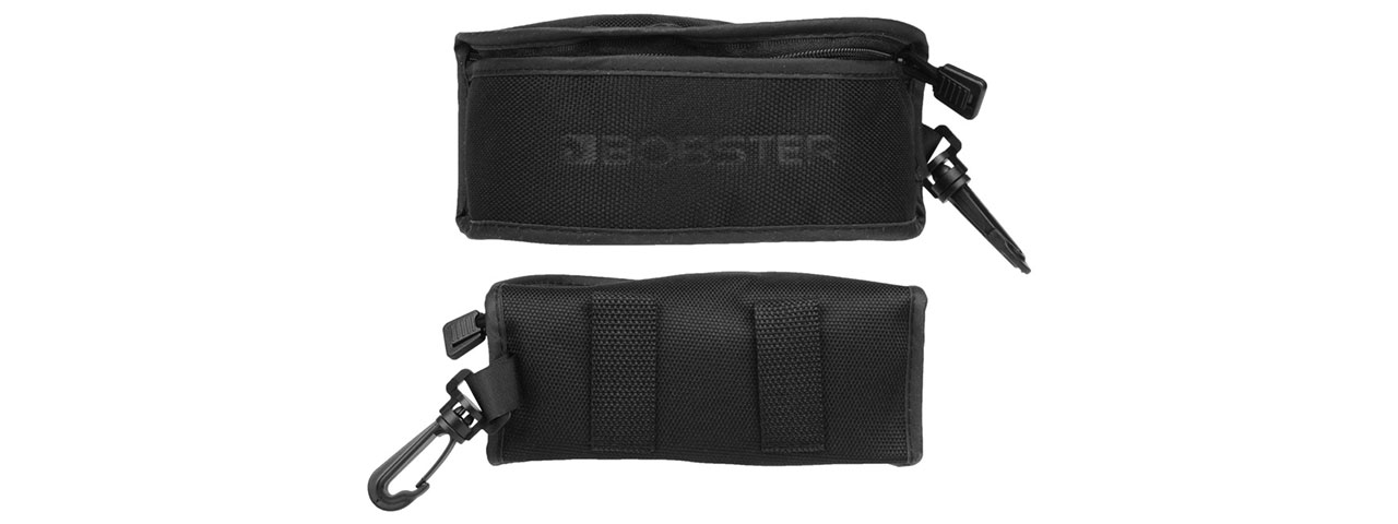 BOBSTER ESB WRAP-AROUND ANSI Z87 AIRSOFT SHOOTING GLASSES - BLACK - Click Image to Close
