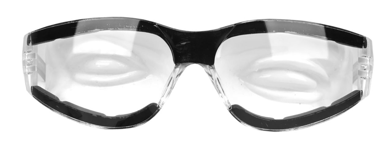 BOBSTER SHIELD III SHOOTING GLASSES ANSI Z87 RATED - CLEAR LENS
