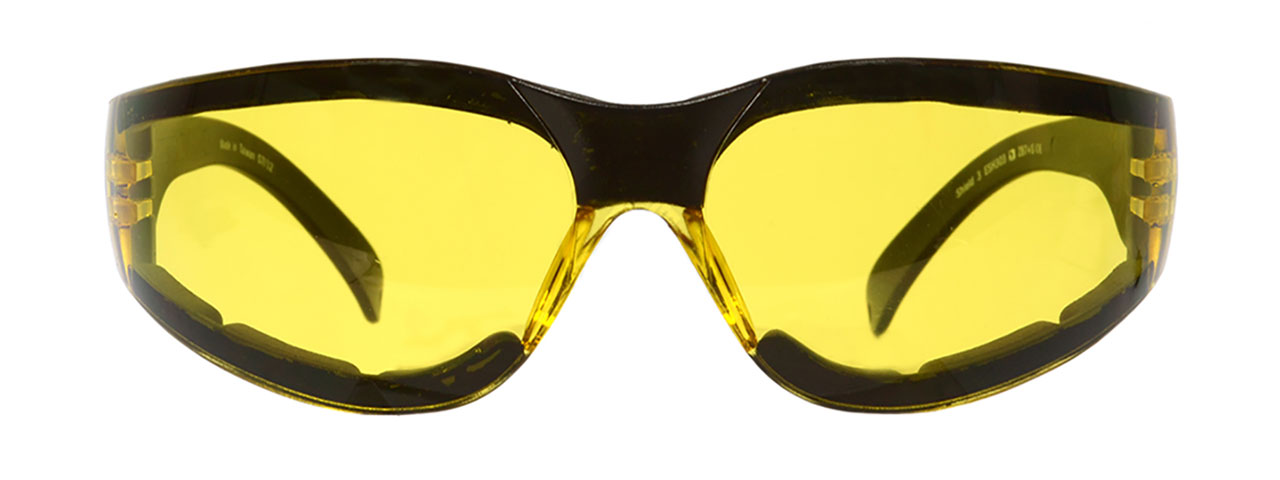 BOBSTER SHIELD III SHOOTING GLASSES ANSI Z87 RATED - YELLOW LENS - Click Image to Close