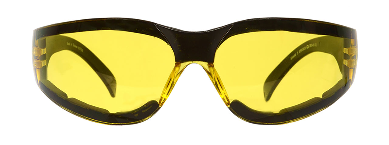 BOBSTER SHIELD III SHOOTING GLASSES ANSI Z87 RATED - YELLOW LENS