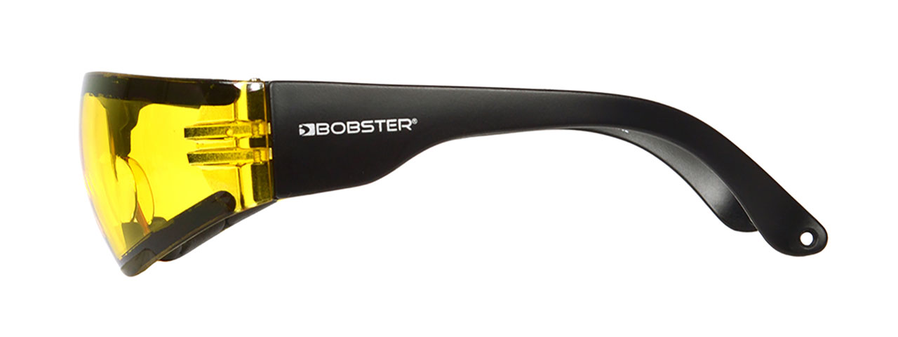 BOBSTER SHIELD III SHOOTING GLASSES ANSI Z87 RATED - YELLOW LENS - Click Image to Close