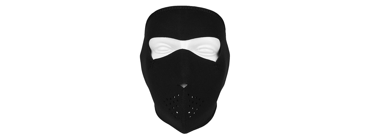 ZAN HEADGEAR TACTICAL AIRSOFT NEOPRENE FULL FACE MASK - BLACK - Click Image to Close