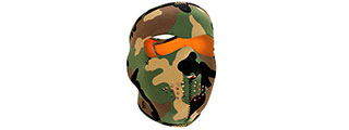 ZAN HEADGEAR AIRSOFT FULL FACE REVERSE MASK - WOODLAND