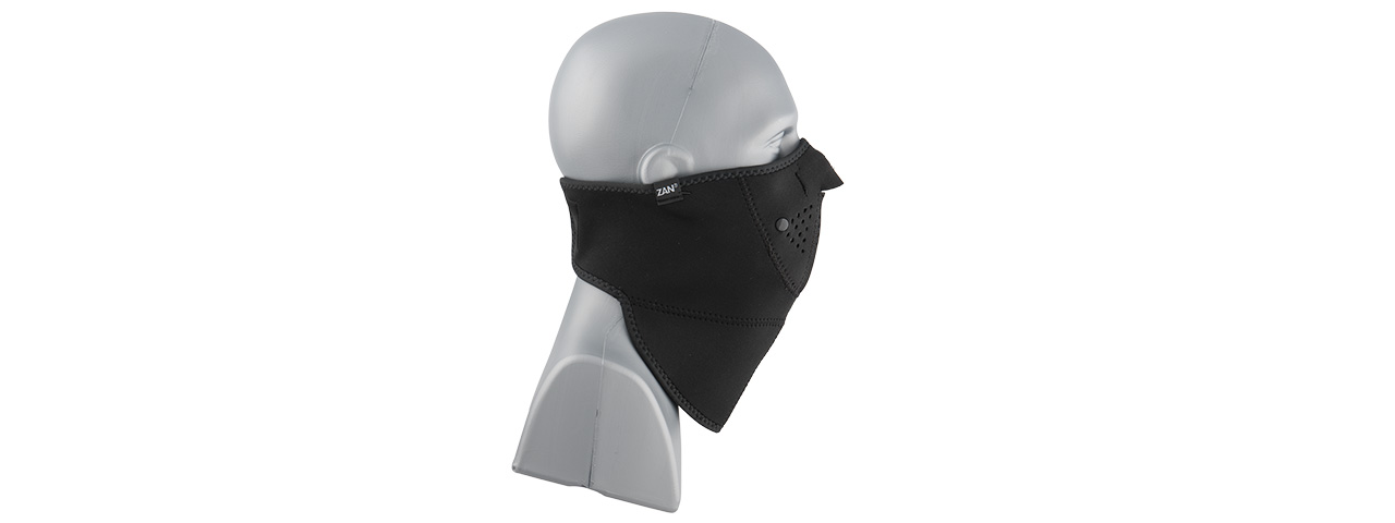 BAL-WNX114H3 3 PANEL NEO-X HALF MASK W/ NECK GUARD (BLACK) - Click Image to Close