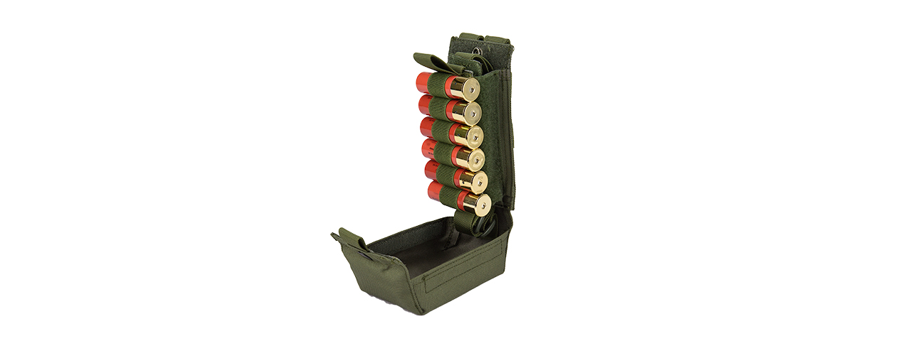 C203G CODE11 TACTICAL 12 GAUGE/ M4 CORDURA MAGAZINE POUCH (OD GREEN) - Click Image to Close