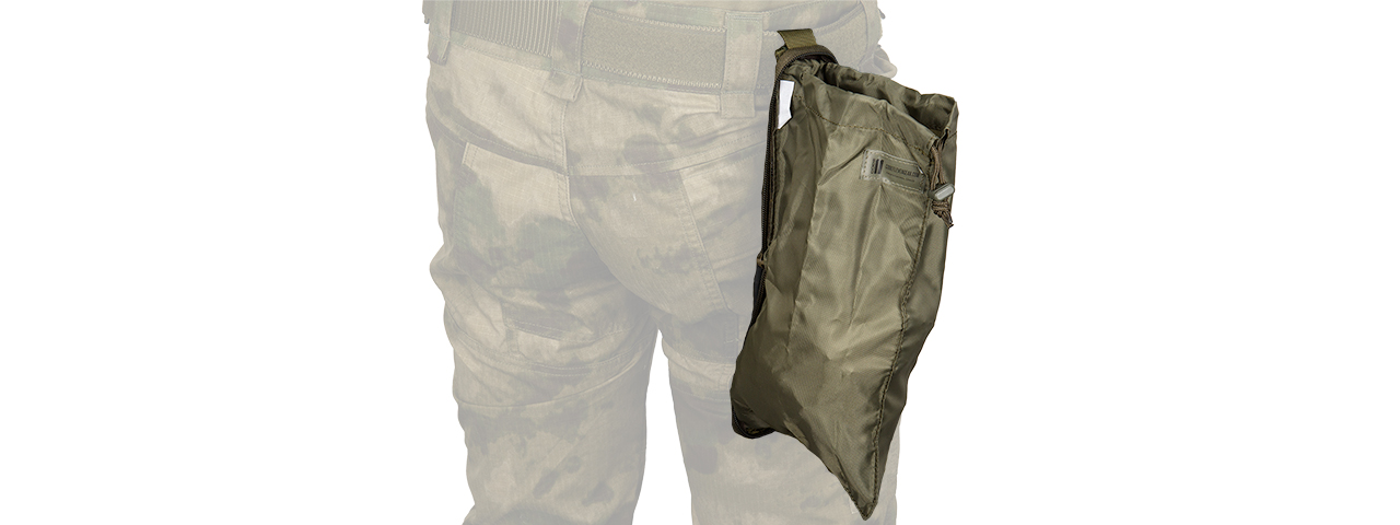 C204G CODE11 COMPACT MOLLE LOW PROFILE DUMP POUCH (OLIVE DRAB)